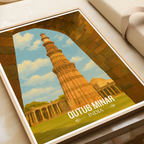 Vishnu Stambh - Delhi - India - Travel Wall Art Print Poster - Art Print - Travel Art Poster