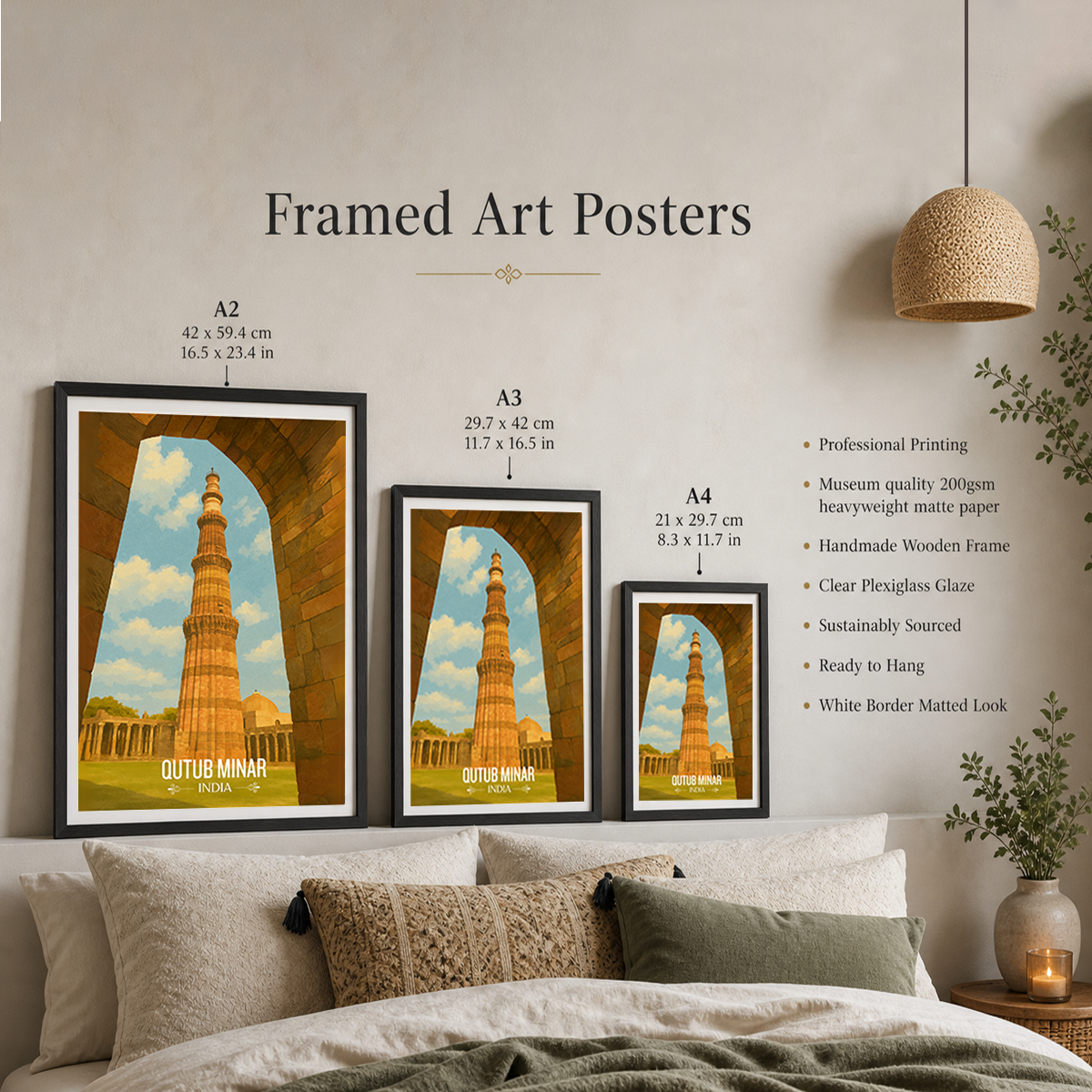 Vishnu Stambh - Delhi - India - Travel Wall Art Print Poster - Art Print - Travel Art Poster