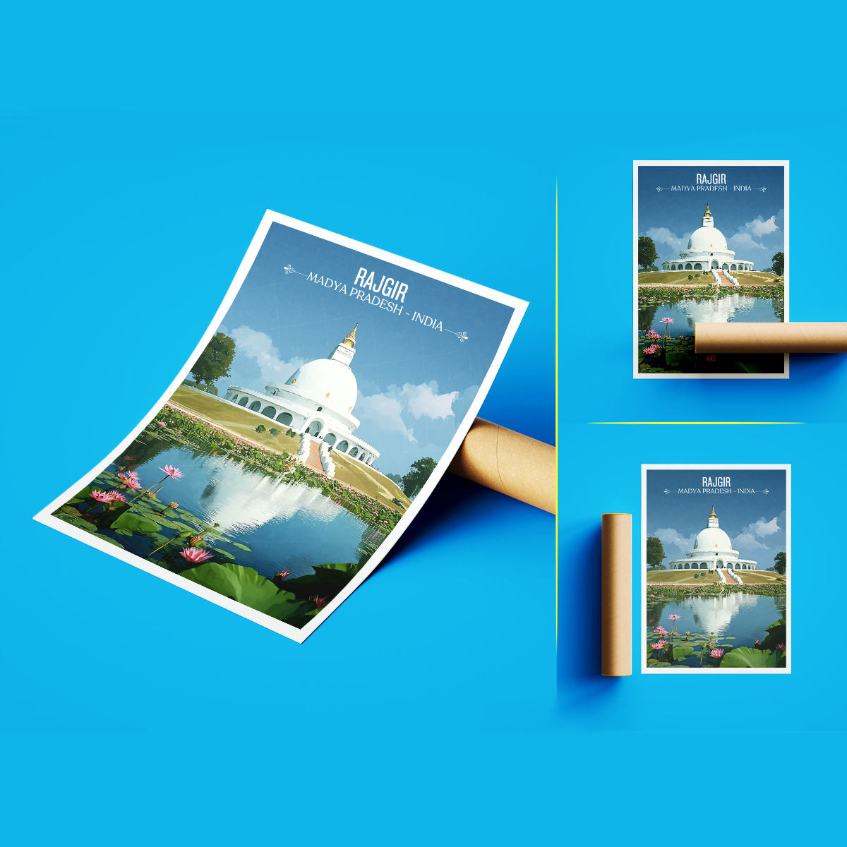 Rajgir - Madya Pradesh - India - Travel Wall Art Print Poster - Art Print - Travel Art Poster