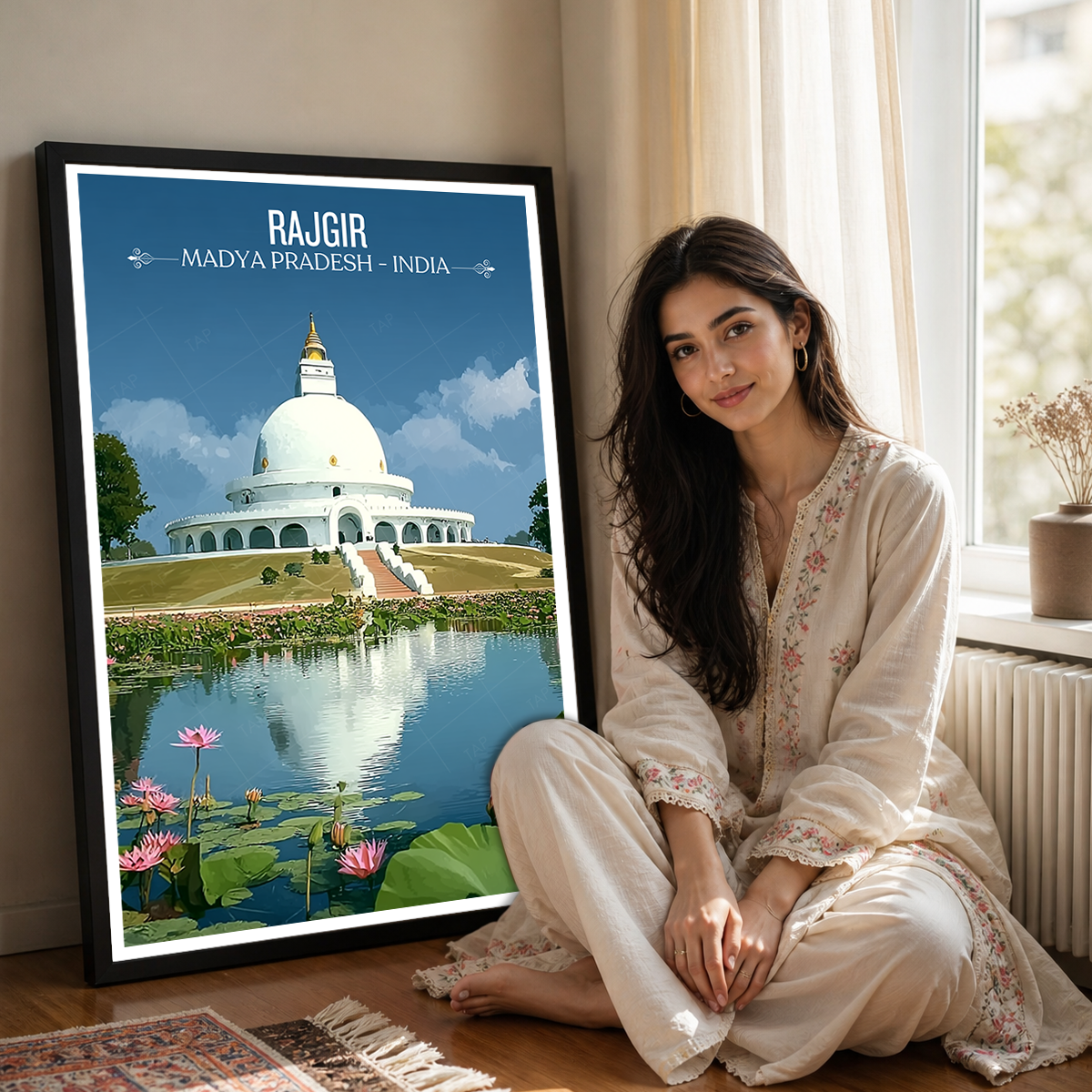 Rajgir - Madya Pradesh - India - Travel Wall Art Print Poster - Art Print - Travel Art Poster