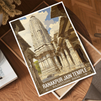 Ranakpur Jain Temple - Rajasthan - India - Travel Wall Art Print Poster - Art Print - Travel Art Poster