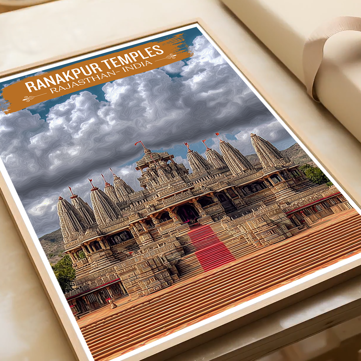 Ranakpur Temples - Rajasthan - India - Travel Wall Art Print Poster - Art Print - Travel Art Poster