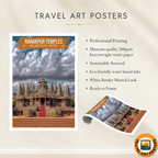 Ranakpur Temples - Rajasthan - India - Travel Wall Art Print Poster - Art Print - Travel Art Poster
