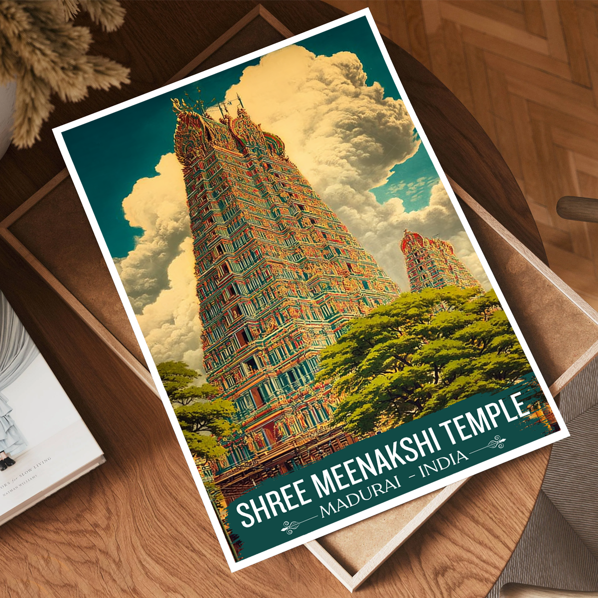 Shree Meenakshi Temple - Madurai - India - Travel Wall Art Print Poster - Art Print - Travel Art Poster