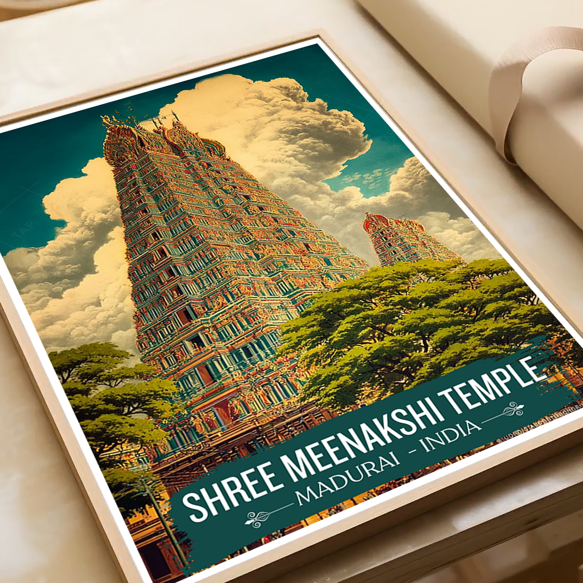 Shree Meenakshi Temple - Madurai - India - Travel Wall Art Print Poster - Art Print - Travel Art Poster
