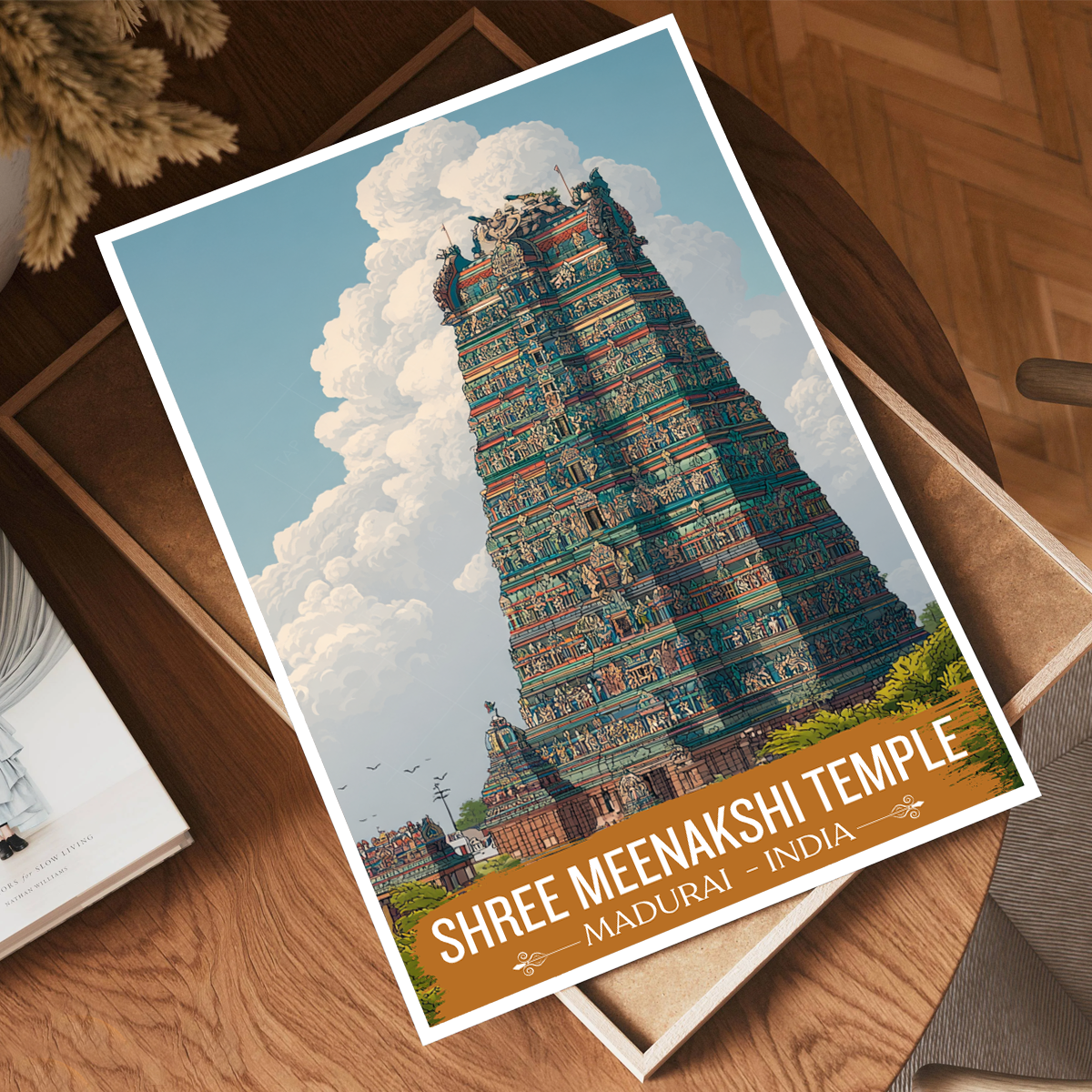 Shree Meenakshi Hindu Temple - Madurai - India - Travel Wall Art Print Poster - Art Print - Travel Art Poster