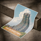 Shree Meenakshi Hindu Temple - Madurai - India - Travel Wall Art Print Poster - Art Print - Travel Art Poster