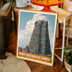 Shree Meenakshi Hindu Temple - Madurai - India - Travel Wall Art Print Poster - Art Print - Travel Art Poster