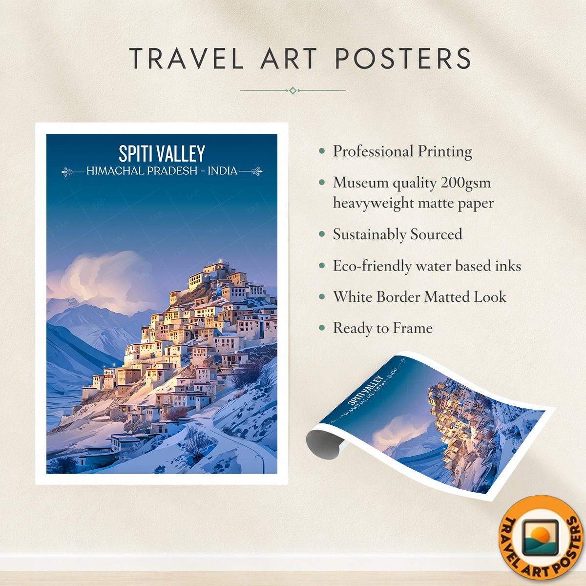 Spirit Valley - Madurai - India - Travel Wall Art Print Poster - Art Print - Travel Art Poster