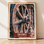 Sun Temple - Monark - India - Travel Wall Art Print Poster - Art Print - Travel Art Poster