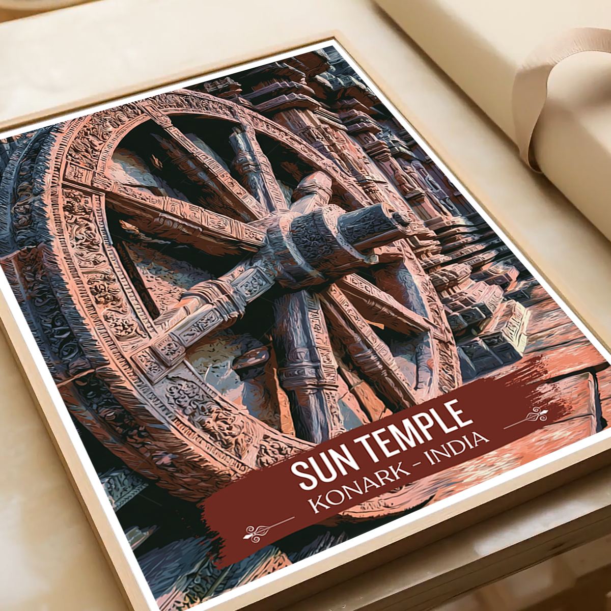 Sun Temple - Monark - India - Travel Wall Art Print Poster - Art Print - Travel Art Poster