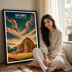 Black Pagoda Arkakshetra - Konark - India - Travel Wall Art Print Poster - Art Print - Travel Art Poster