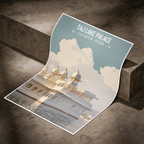 Taj Lake Palace - Udaipur - Travel Wall Art Print Poster - Art Print - Travel Art Poster