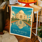 White Palace Taj Mahal - Agra - Travel Wall Art Print Poster - Art Print - Travel Art Poster