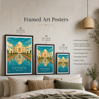 White Palace Taj Mahal - Agra - Travel Wall Art Print Poster - Art Print - Travel Art Poster