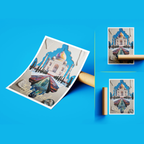 Taj Mahal - Agra - India - Travel Wall Art Print Poster - Art Print - Travel Art Poster