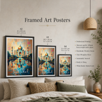 Beautiful Taj Mahal - Agra - India - Travel Wall Art Print Poster - Art Print - Travel Art Poster