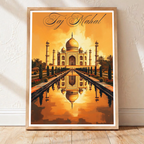 Love of Taj Mahal - Agra - India - Travel Wall Art Print Poster - Art Print - Travel Art Poster
