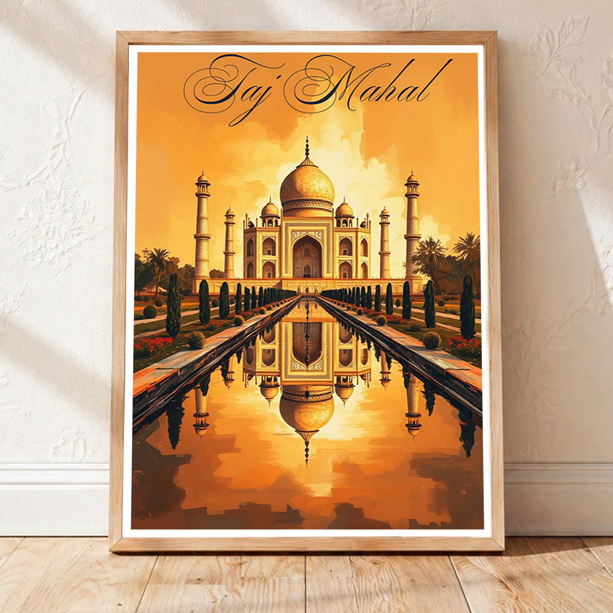 Love of Taj Mahal - Agra - India - Travel Wall Art Print Poster - Art Print - Travel Art Poster