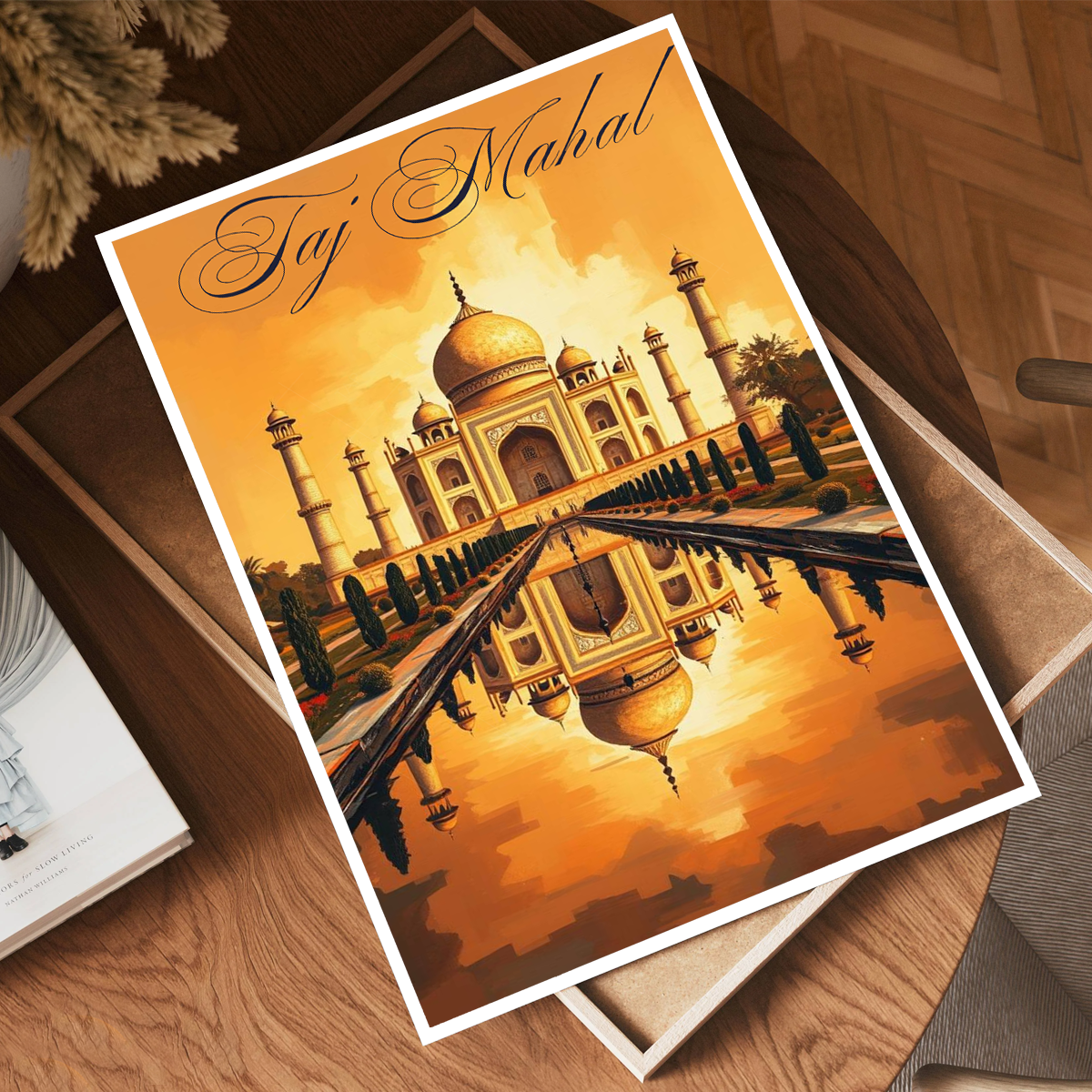 Love of Taj Mahal - Agra - India - Travel Wall Art Print Poster - Art Print - Travel Art Poster