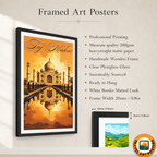 Love of Taj Mahal - Agra - India - Travel Wall Art Print Poster - Art Print - Travel Art Poster