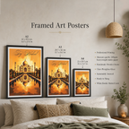 Love of Taj Mahal - Agra - India - Travel Wall Art Print Poster - Art Print - Travel Art Poster