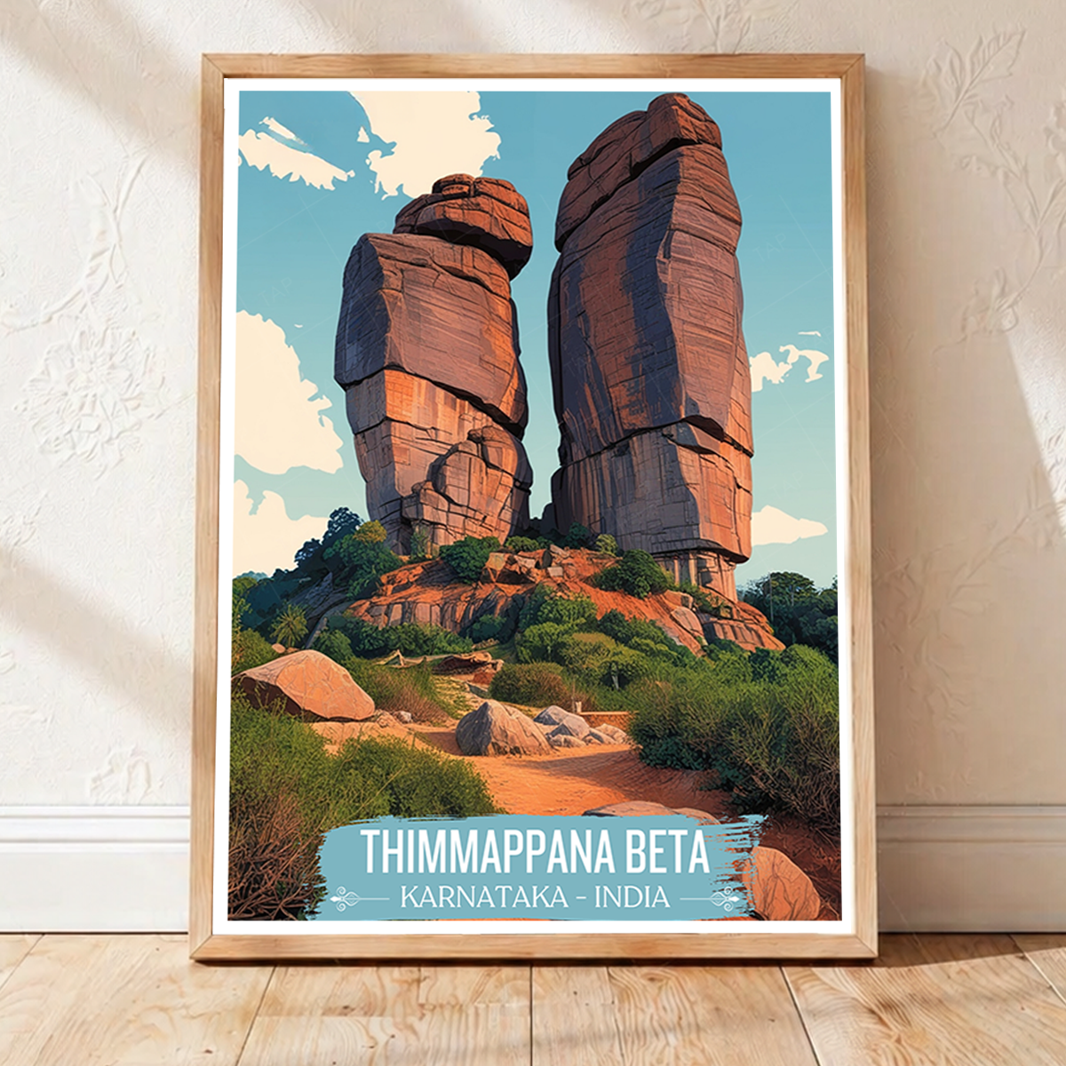 Thimmappana Beta - Karnataka - India - Travel Wall Art Print Poster - Art Print - Travel Art Poster