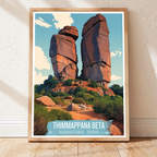 Thimmappana Beta - Karnataka - India - Travel Wall Art Print Poster - Art Print - Travel Art Poster