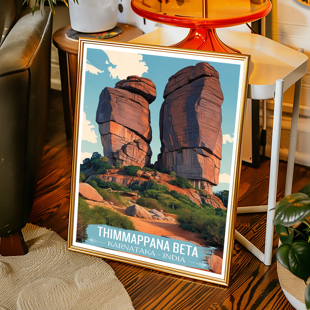 Thimmappana Beta - Karnataka - India - Travel Wall Art Print Poster - Art Print - Travel Art Poster