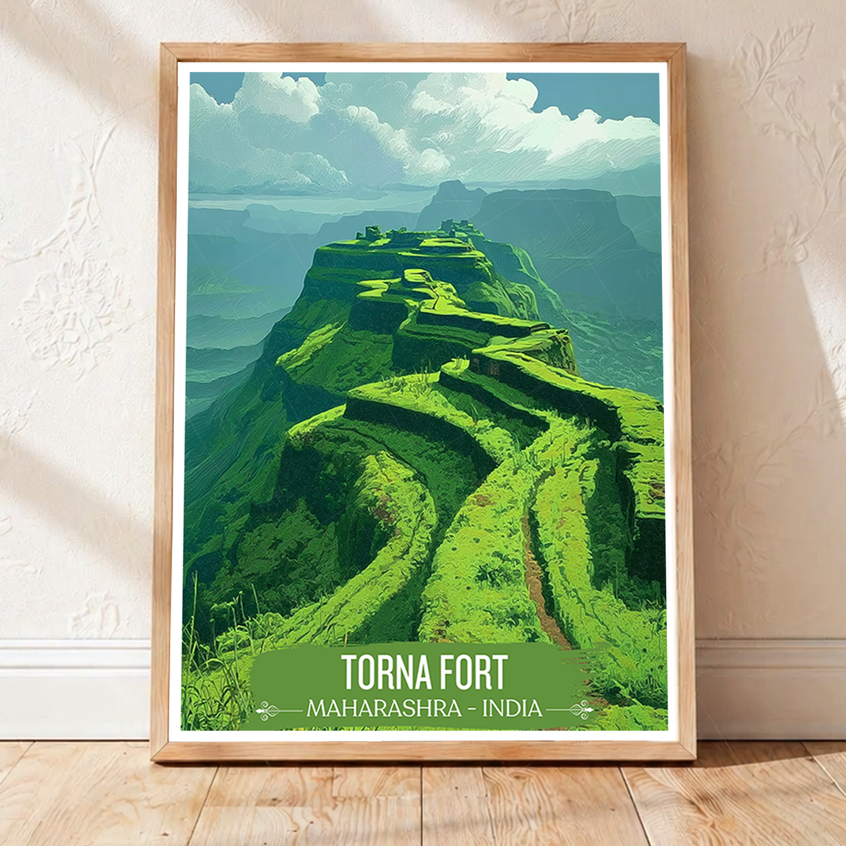Torna Fort - Maharashra - India - Travel Wall Art Print Poster - Art Print - Travel Art Poster