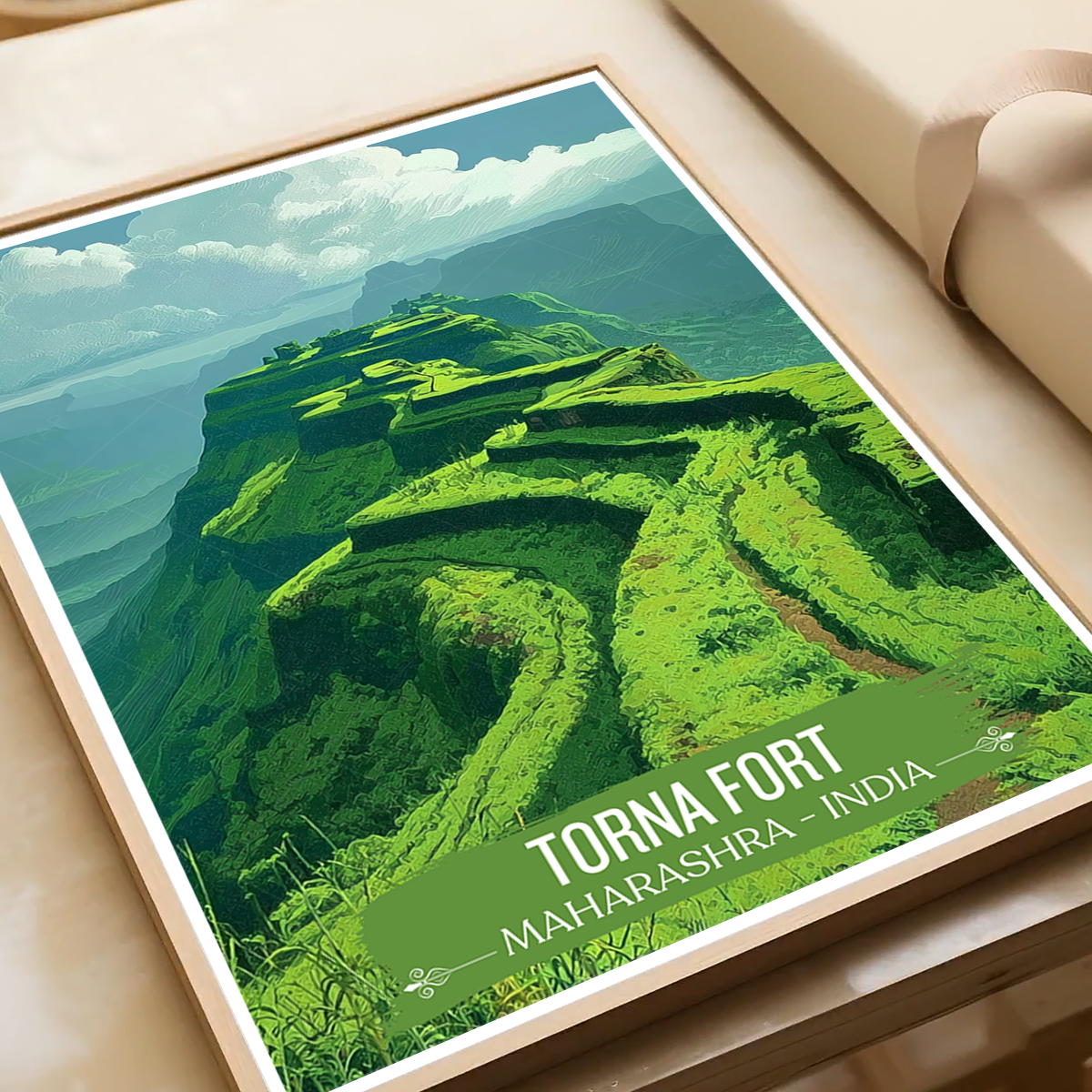 Torna Fort - Maharashra - India - Travel Wall Art Print Poster - Art Print - Travel Art Poster