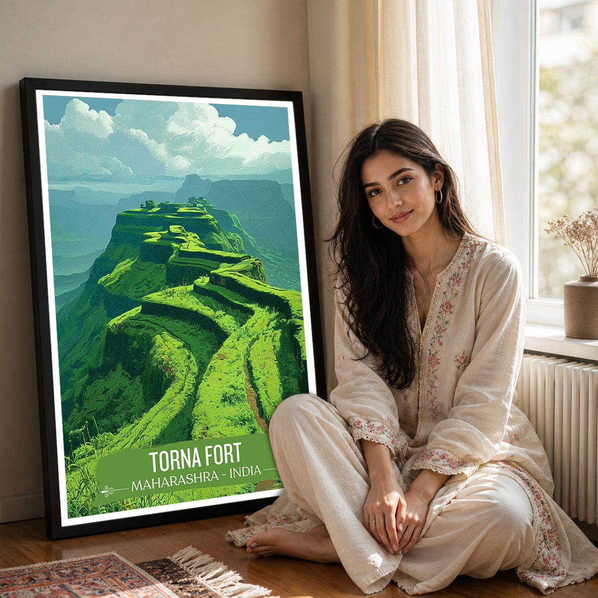 Torna Fort - Maharashra - India - Travel Wall Art Print Poster - Art Print - Travel Art Poster