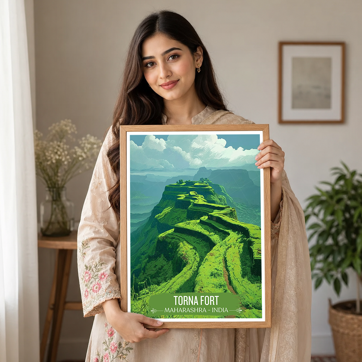 Torna Fort - Maharashra - India - Travel Wall Art Print Poster - Art Print - Travel Art Poster