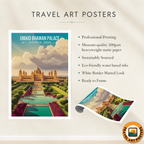 Umaid Bhawan Palace - Jodhpur - India - Travel Wall Art Print Poster - Art Print - Travel Art Poster