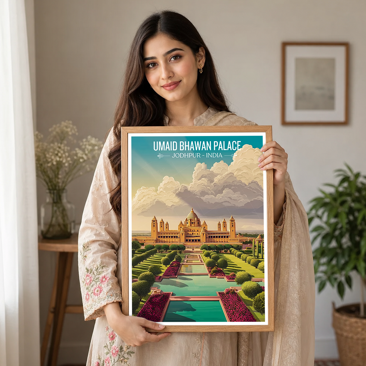 Umaid Bhawan Palace - Jodhpur - India - Travel Wall Art Print Poster - Art Print - Travel Art Poster