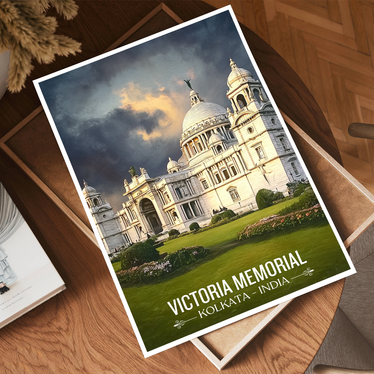 Victoria Memorial - Kolkata - India - Travel Wall Art Print Poster - Art Print - Travel Art Poster