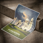 Victoria Memorial - Kolkata - India - Travel Wall Art Print Poster - Art Print - Travel Art Poster