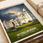 Victoria Memorial - Kolkata - India - Travel Wall Art Print Poster - Art Print - Travel Art Poster