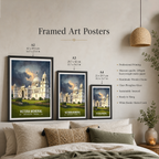 Victoria Memorial - Kolkata - India - Travel Wall Art Print Poster - Art Print - Travel Art Poster