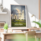 Victoria Memorial - Kolkata - India - Travel Wall Art Print Poster - Art Print - Travel Art Poster