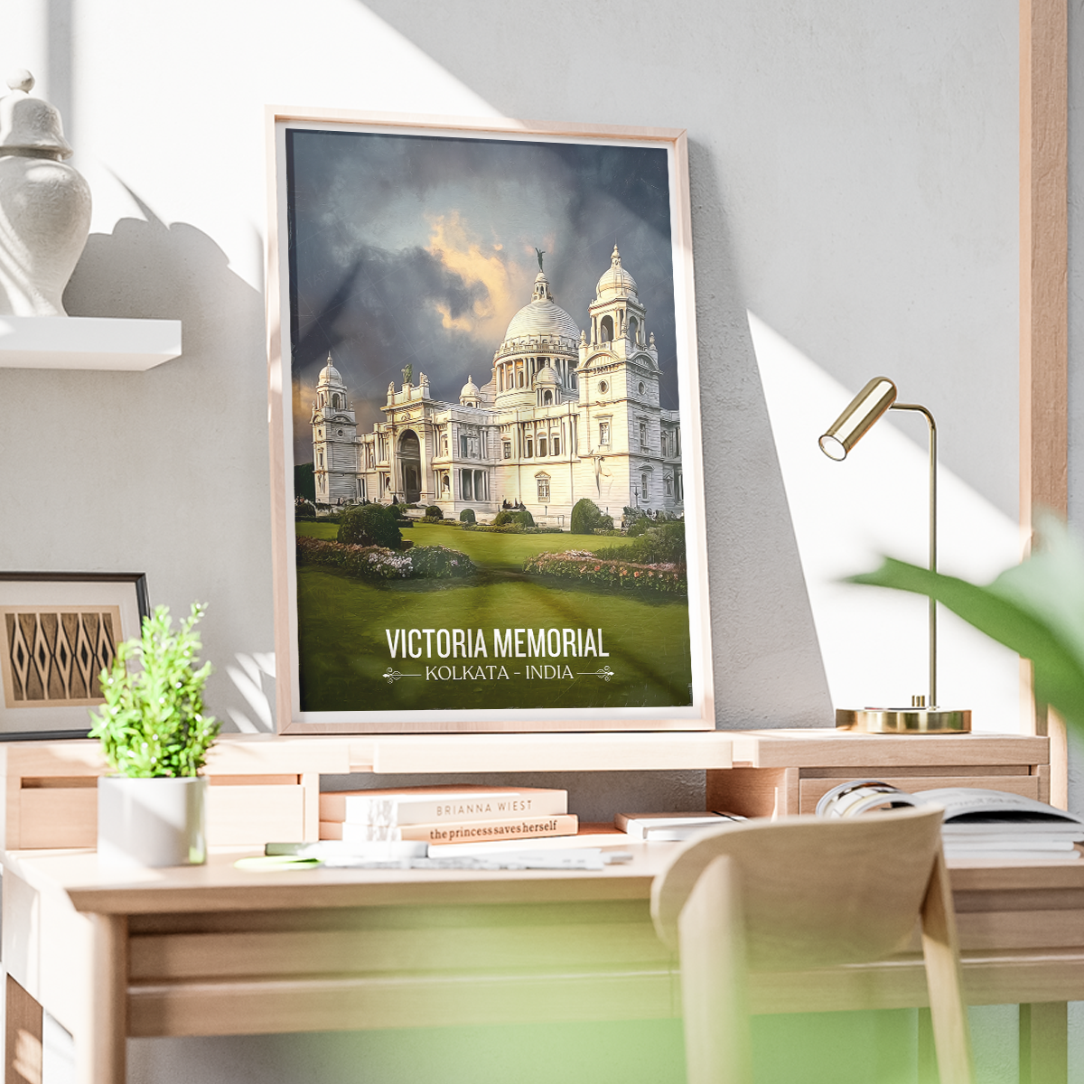 Victoria Memorial - Kolkata - India - Travel Wall Art Print Poster - Art Print - Travel Art Poster