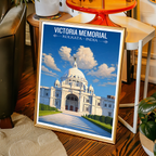 Historical Victoria Memorial - Kolkata - India - Travel Wall Art Print Poster - Art Print - Travel Art Poster