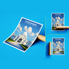 Historical Victoria Memorial - Kolkata - India - Travel Wall Art Print Poster - Art Print - Travel Art Poster