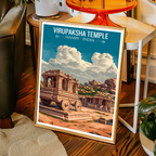 Virupaksha Temple - Hampi - India - Travel Wall Art Print Poster - Art Print - Travel Art Poster