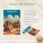 Virupaksha Temple - Hampi - India - Travel Wall Art Print Poster - Art Print - Travel Art Poster