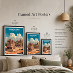 Virupaksha Temple - Hampi - India - Travel Wall Art Print Poster - Art Print - Travel Art Poster