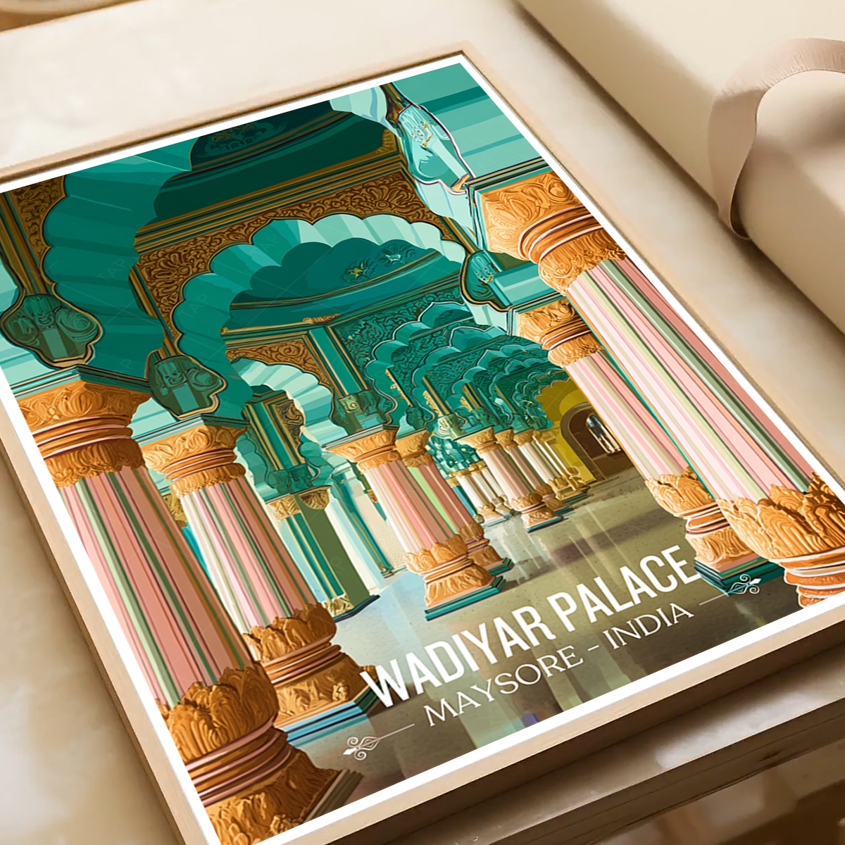 Wadiyar Palace - Maysore - India - Travel Wall Art Print Poster - Art Print - Travel Art Poster