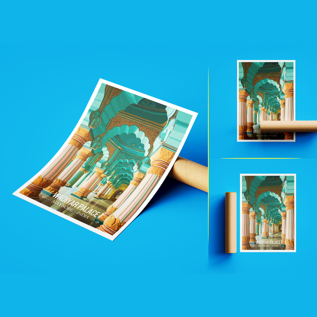 Wadiyar Palace - Maysore - India - Travel Wall Art Print Poster - Art Print - Travel Art Poster