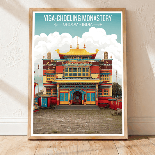 Yiga travel poster – artwork presentation view 1