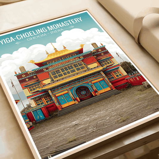 Yiga travel poster – artwork presentation view 2